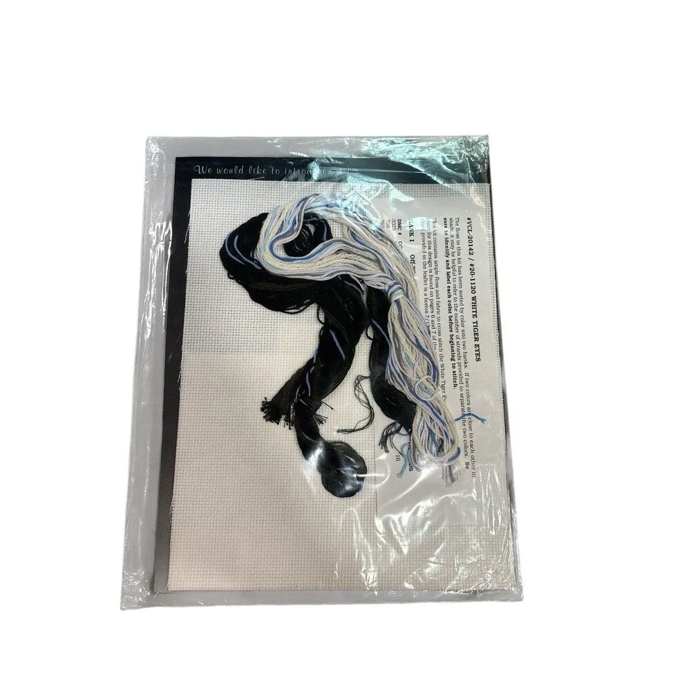 Great Big Graphs White Tiger Eyes Gary D Hanner Counted Cross Stitch Kit *New